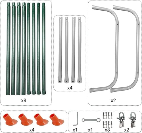 عمود مرجيحة اطفال حديد بدون مرجيحة