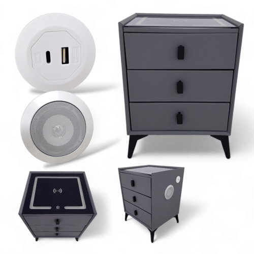 طاولة جانبية ذكية متعدد المزايا والوظائف