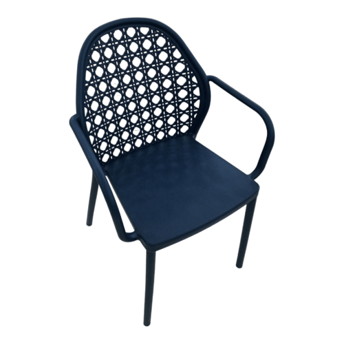 كرسي بلاستيك فايبر بمسند يد