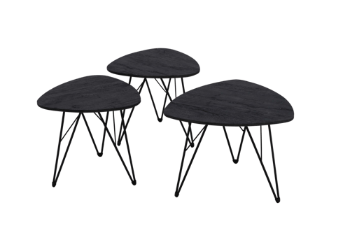 طقم طاولة خدمة ثلاث قطع