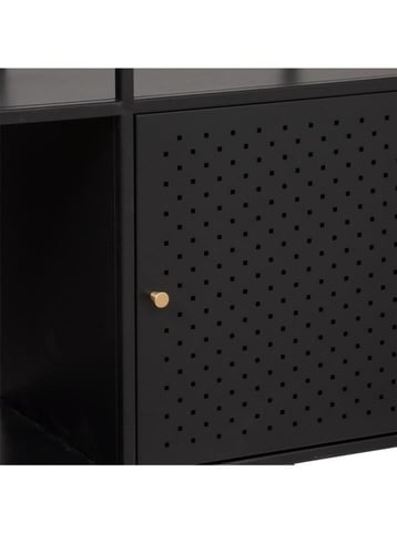 رفوف معدن متعدد الاستخدامات لون اسود