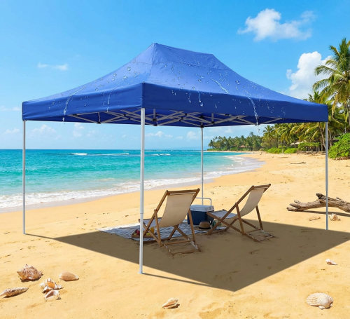 خيمة خارجية قابلة للطي مقاومة للماء، أزرق، للحدائق...