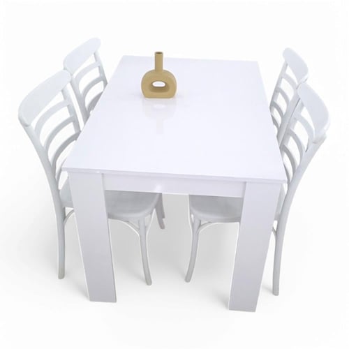 طقم طاولة طعام 1+4 سطح خشب MDF