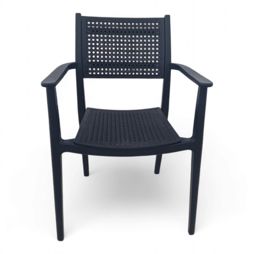 كرسي مقاهي خارجي فيبر – تصميم عملي ومريح