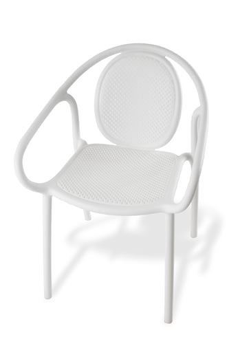 كرسي شبكي بلاستيكي ثابت متعدد الاستخدام