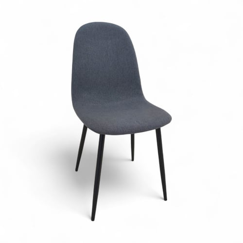 كرسي مطعم أنيق بقاعدة معدن وقماش فاخر