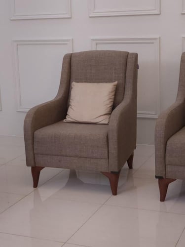 كنب سرير تركي قماش بيج – 8 أشخاص