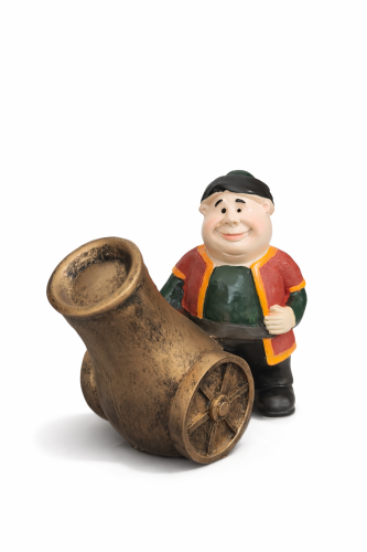 ديكور مدفع مع فوانيس بتصميم تراثي مميز، مقاس 70×13...