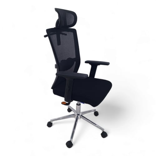 كرسي دوار ظهر طويل شبك