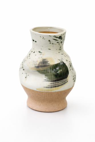 فازة زهور سيراميك بتصميم أنيق بارتفاع 21 سم وعمق 1...