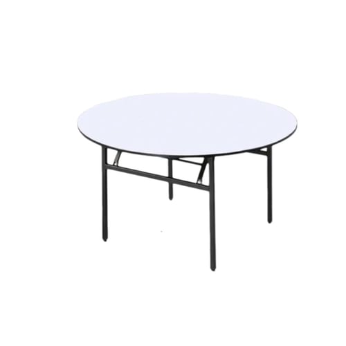 طاولة أفراح دائرية بلون أبيض مصنوعة من الفيبر المت...