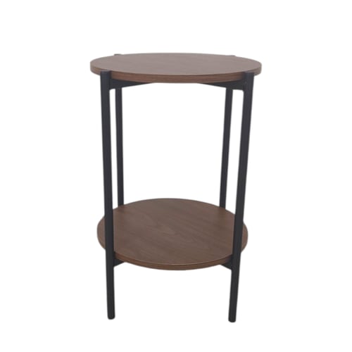 طاوله خدمة مدورة لون بني