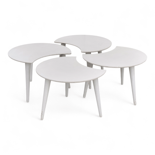 طقم طاولات خدمة تركي أبيض فاخر