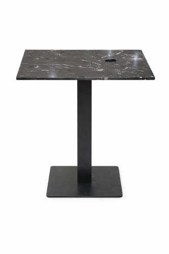 طاولة طعام – بديل رخام على قاعدة حديد