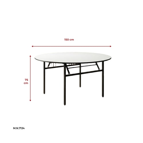 طاولة أفراح دائرية بلون أبيض مصنوعة من الفيبر المت...