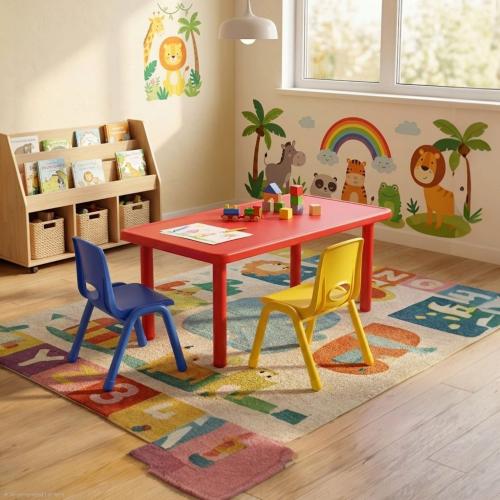 طاولة روضة فيبر مستطيل