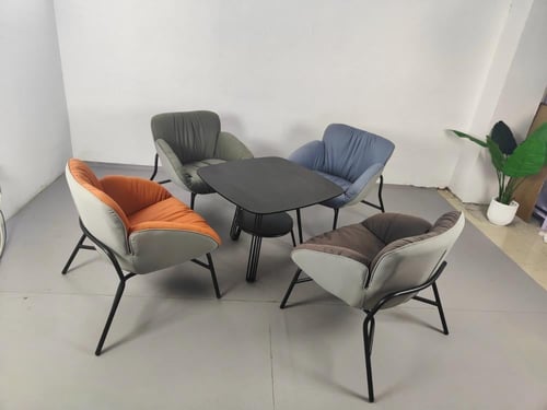 طقم جلسة قماش فاخرة 1+4