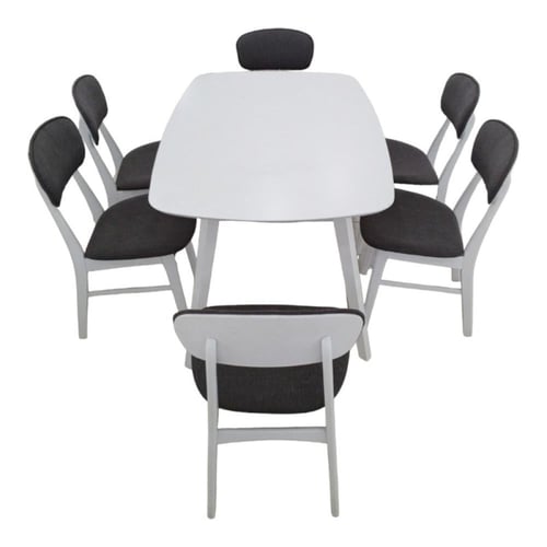 طقم طاولة طعام لستة اشخاص بكراسي مريحة