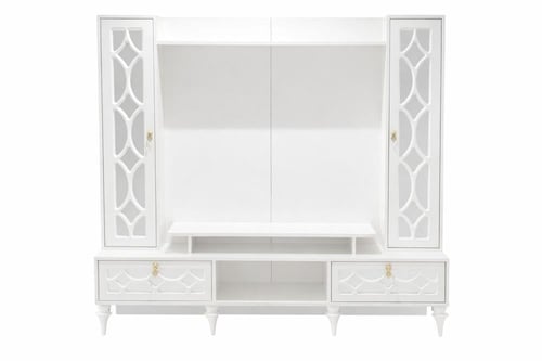 مكتبه بلازما خشب MDF - لون ابيض