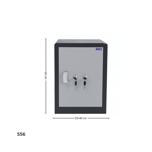 خزنة أمان حديدية بلون رصاصي غامق تصميم متين لحماية...