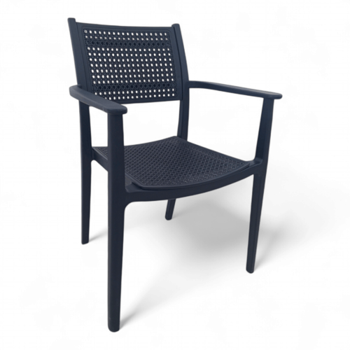 كرسي مقاهي خارجي فيبر – تصميم عملي ومريح