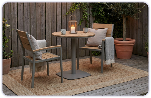 طقم جلسة خارجية دائري 1+2