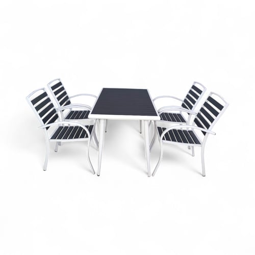 طقم جلسة خارجية متكامل من طاولة وكراسي بتصميم عصري