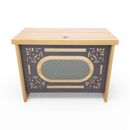 طاولة مكتب بأدراج جانبية خشب MDF لون خشبي