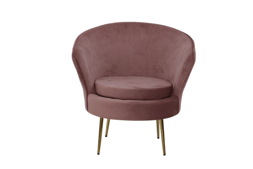 كرسي مخمل قطيفة بأرجل ذهبية