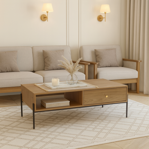 طاولة خدمة خشبية عصرية للاستخدام اليومي