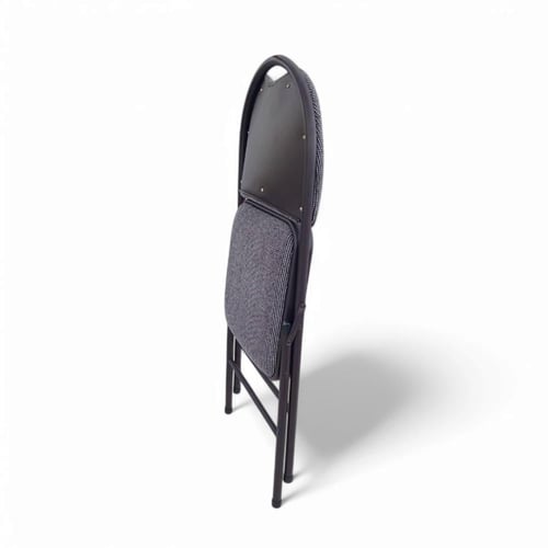 كرسي قابل للطي ارضي للرحلات لون رصاصي بخامة معدن م...