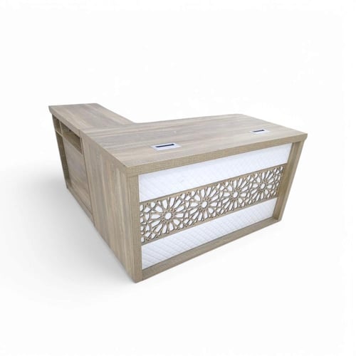 طاولة مكتب وملحق خشب MDFو كمدينة لون كموني في جدة