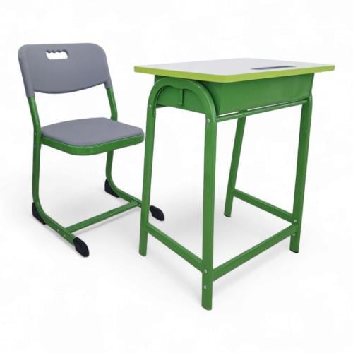 طاولة دراسة مع كرسي للطلاب لون اخضر