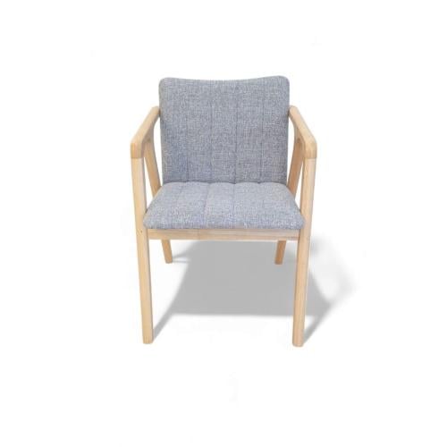 كرسي خشب قماش رصاصي /11