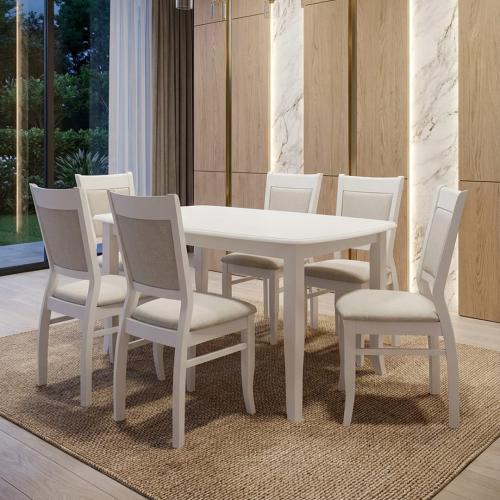 طقم طاولة طعام لستة اشخاص