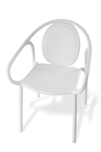 كرسي شبكي بلاستيكي ثابت متعدد الاستخدام