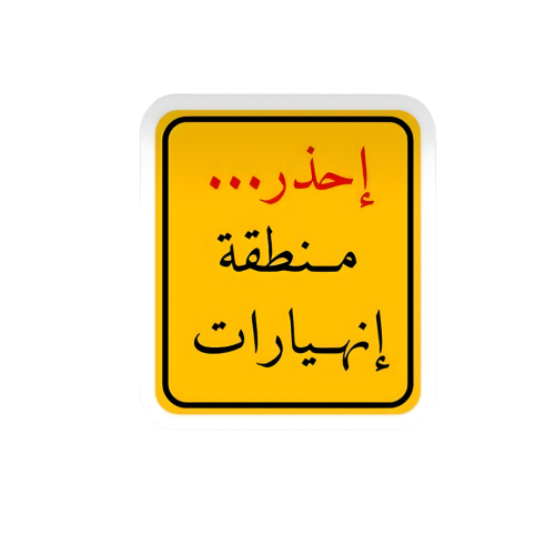 إحذر منطقة انهيارات