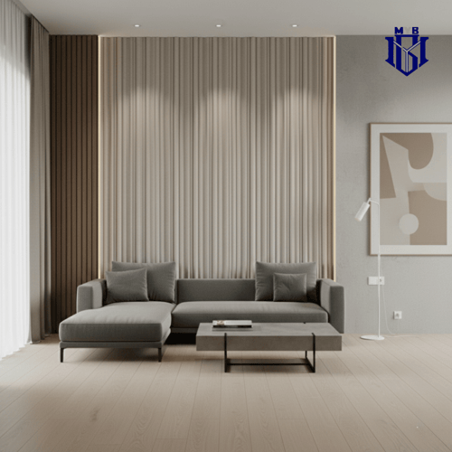 بديل الويفي مودرن - لون بني رمادي فاتح تصميم مموج...