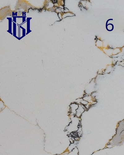 لوح رخام صناعي أبيض (متنوع)