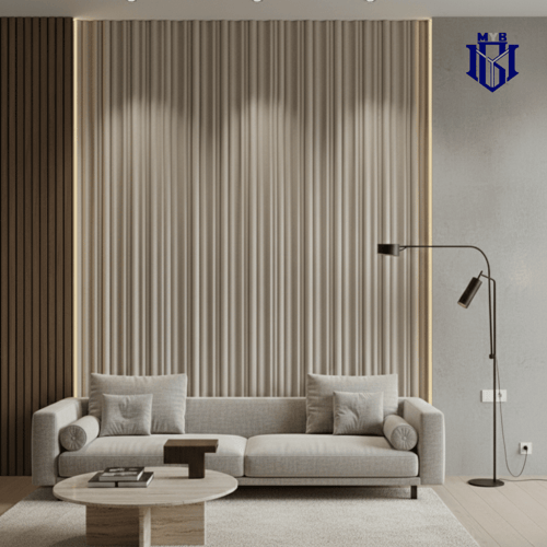 بديل الويفي مودرن - لون رمادي فاتح مطفي تصميم مموج...