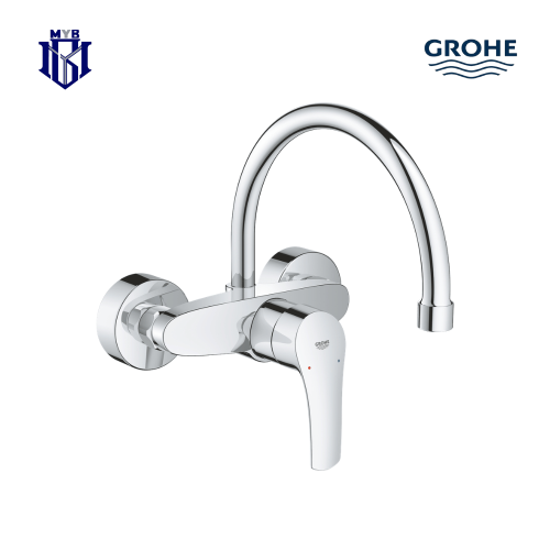 خلاط مطبخ جروهي يوروسمارت (Eurosmart) جداري بمقبض...