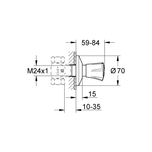 مسكة محبس دفن جداري للمحابس المخفية جروهي كوستا كر...