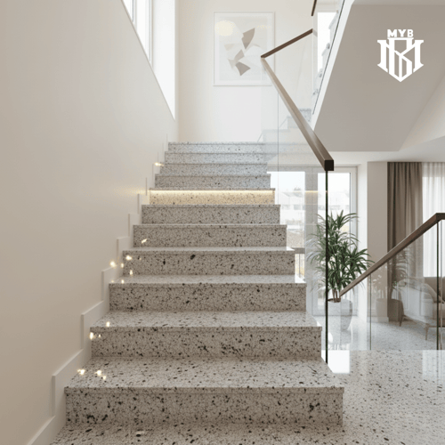 بسطة درج جرانيت بيانكو سعودي مقاسان