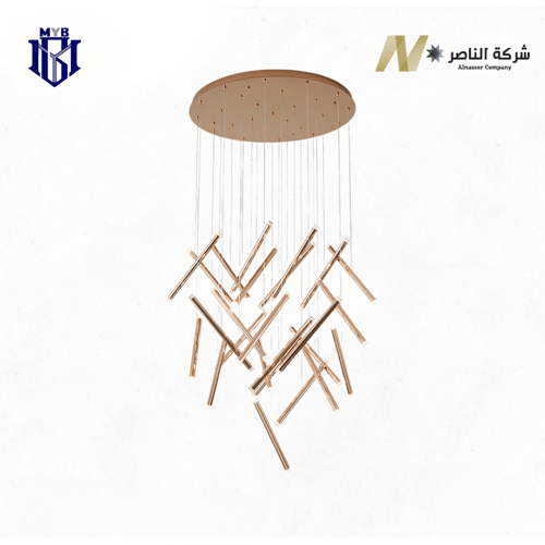 ثريا ستيلا (Stella) معلقة ليد ذهبية فخمة 117 واط -...