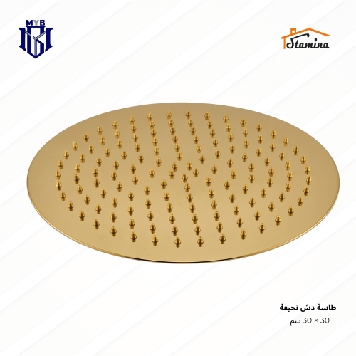 طاسة دش مطري مدورة ستامينا نحيفة جداً (Ultra-Slim)...