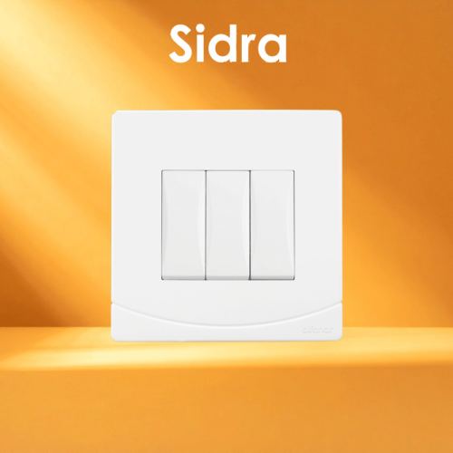 مفتاح ثلاثي دركسيون أبيض سيدرا الفنار 10 أمبير