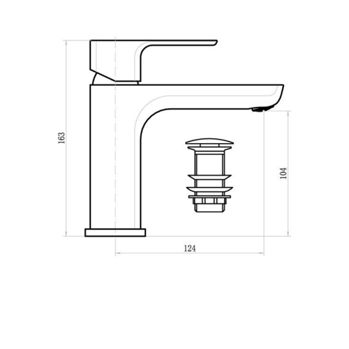 خلاط مغسلة لوتز ألماني ماركس بمقبض واحد - ضمان 5 س...