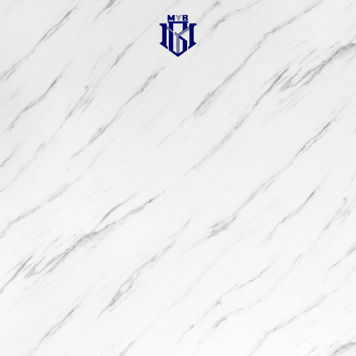 بديل رخام أبيض مرخم (290 × 122) سم سماكة 3 ملم