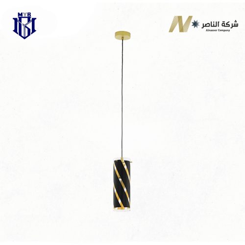 ثريا بينتو نيرو المعلقة تصميم فني مودرن باللون الأ...