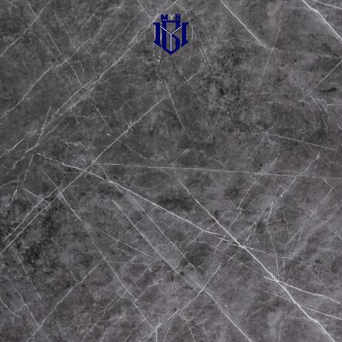 بديل رخام أسود مرخم أبيض (290 × 122) سم سماكة 3 مل...